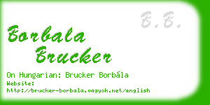 borbala brucker business card